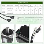 750W AC Servo Motor Kit with Brake, 3000rpm