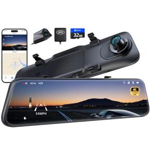 Pelsee P12 Pro 4K Mirror Dash Cam Kit