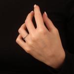 14k White Gold Comfort-Fit Wedding Ring, Size 8