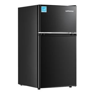 Upstreman 3.1 Cu.Ft Double Door Mini Fridge