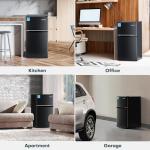 Upstreman 3.1 Cu.Ft Double Door Mini Fridge