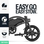 Jetson Bolt Pro Adult Electric Bike, Pedal Assist up to 30 Miles, Foldable, Built-in Carrying Handle, Lightweight Frame, LED Headlight, Dual Disc Brakes, Twist Throttle & Cruise Control, Ages 12+