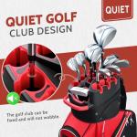 14-Way Pro Golf Cart Bag for Men with Rain Cover