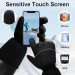 CODSOK Heated Gloves for Men Women, Electric Waterproof Windproof Warming Gloves, 3.7V Rechargable Hand Warmers for Hiking Cycling Hunting Skiing Camping Fishing