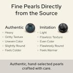 Tahitian Black Pearl Stud Earrings in 14k Gold