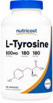 Nutricost L-Tyrosine 500mg, 180 Capsules VIP Smart Shopper