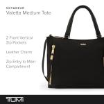 TUMI Voyageur Valetta Large Tote - Black/Gold