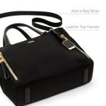 TUMI Voyageur Valetta Large Tote - Black/Gold