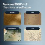 BLUEAIR Large Home Room Air Purifier: HEPASilent Smart