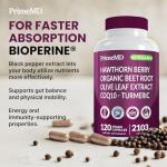 26-in-1 Nitric Oxide Supplement - Blood Pressure Supplements for Heart Health with Coq 10, Organic Beet Root Capsules, Olive Leaf Extract, Hawthorn Berry and Garlic Supplements with 2103mg Per Serving