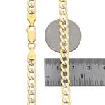 Nuragold 14k Yellow Gold Cuban Chain Necklace