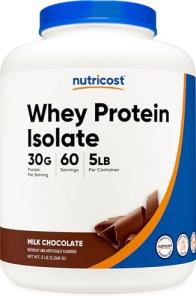Nutricost Whey Protein Isolate Powder (Milk Chocolate) 5LBS --> Nutricost Chocolate Whey Protein Isolate 5LBS