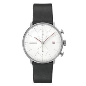 JUNGHANS Max Bill Chronoscope Bauhaus Self-Winding Sapphire Crystal Watch 027/4303.02