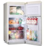 DESMALL Retro 2-Door Mini Fridge, 3.5 CU.FT