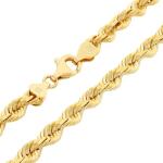Nuragold 10k Yellow Gold Solid Rope Chain Bracelet