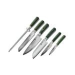 HexClad 6-Piece Knife Set with Japanese Damascus Steel