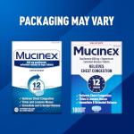 Mucinex 12 Hour 600 mg Guaifenesin Extended-Release Tablets for Excess Mucus Relief, Expectorant Aids Excess Mucus Removal, Chest Congestion Relief, 100 Bi-Layer Tablets