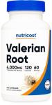 Nutricost Valerian Root Capsules - 120 Capsules, 1000mg