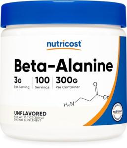 Nutricost Beta Alanine Powder 300g - 3g/serving