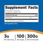 Nutricost Beta Alanine Powder 300g - 3g/serving