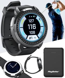 Bushnell iON Elite Golf GPS Watch Bundle - Black