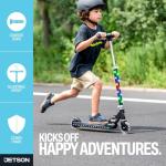 Jetson Scooters - Jupiter Kick Scooter (Black) - Collapsible Portable Kids Push Scooter - Lightweight Folding Design with High Visibility RGB Light Up LEDs on Stem, Wheels, and Deck