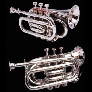Brass Bb Pocket Cornet Set for Beginner Students