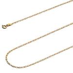 14k REAL Tri Color Gold Men's Star Chain - 24