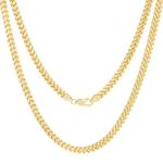 Nuragold 10k Yellow Gold Franco Chain Necklace
