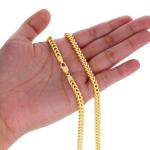 Nuragold 10k Yellow Gold Franco Chain Necklace