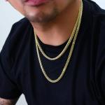 Nuragold 10k Yellow Gold Franco Chain Necklace