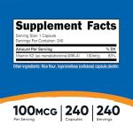 Nutricost Vitamin K2 (MK4) 240 Capsules - Gluten Free