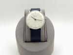 Junghans Max Bill Automatic 27/3501.02 38mm White Dial Steel Blue Leather Strap