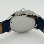 Junghans Max Bill Automatic 27/3501.02 38mm White Dial Steel Blue Leather Strap