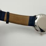 Junghans Max Bill Automatic 27/3501.02 38mm White Dial Steel Blue Leather Strap