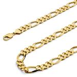 14k REAL Yellow Gold Men's Figaro Chain Necklace