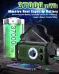 10000mAh Emergency Solar Hand Crank Radio with Phone Charger