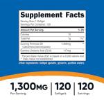 Nutricost Evening Primrose Oil Softgels, 1,300mg - 120 Servings