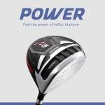 Men's Left-Handed Golf Club Set with Bag & Headcovers