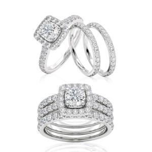 Luxury 2 Carat Diamond Engagement Ring - White Gold