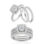 Luxury 2 Carat Diamond Engagement Ring - White Gold