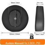 defean Maxwell Cushions - Cooling Gel Replacement Earpads Ear Cushion Compatible with Audeze Maxwell Headphones, Added Thickness, Noise Isolation Foam for Epic Gaming Sessions (Silky Fabric)