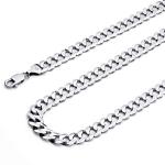14k REAL White Gold Men's Cuban Curb Chain