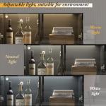 FAMAPY Glass Door Display Cabinet with Lights