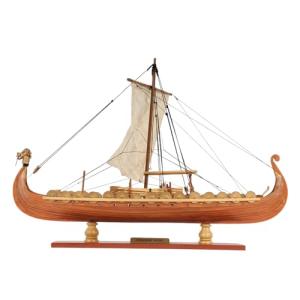 Fully Assembled Viking Drakkar Boat Model - Museum Quality