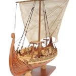 Fully Assembled Viking Drakkar Boat Model - Museum Quality