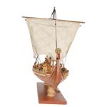 Fully Assembled Viking Drakkar Boat Model - Museum Quality
