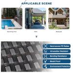 Kullavik 6PCS Outdoor Patio Sectional Sofa Set, Navy Blue