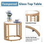 5 Piece Outdoor Wicker Furniture Set, Black