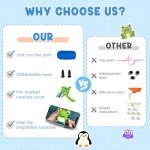 VIP Crochet Kit with Animal Patterns and Tutorials